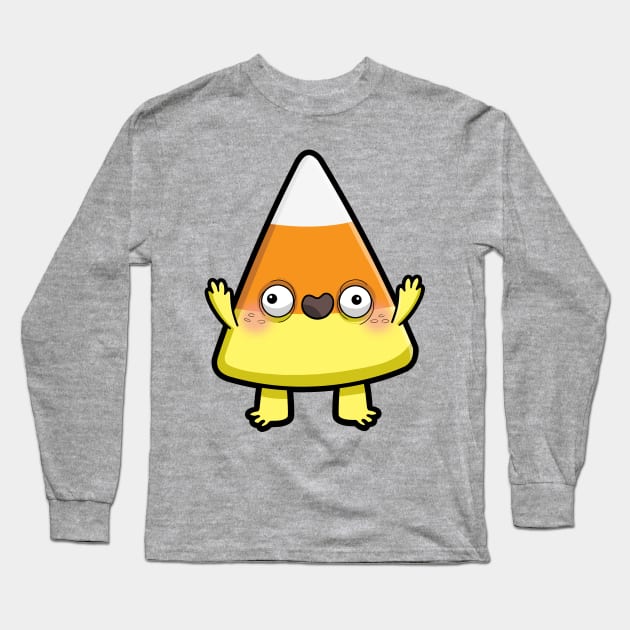 Corny Candy Corn Long Sleeve T-Shirt by Creepies